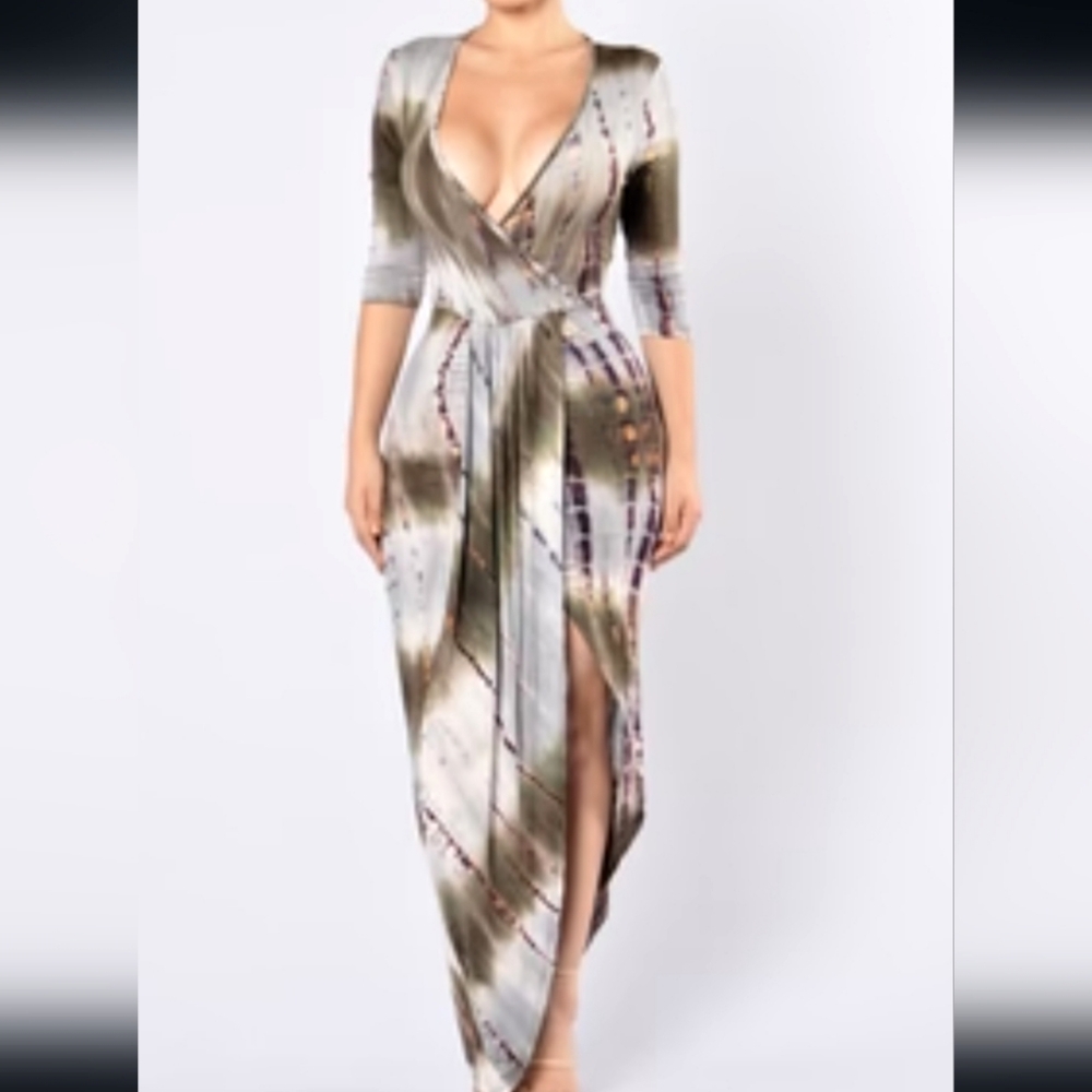 Fashion Nova Tie Dye L Dress